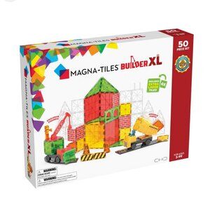 MAGNA-TILES Builder XL‎ 50-Piece Construction Playset Toy NEW WITH BOX